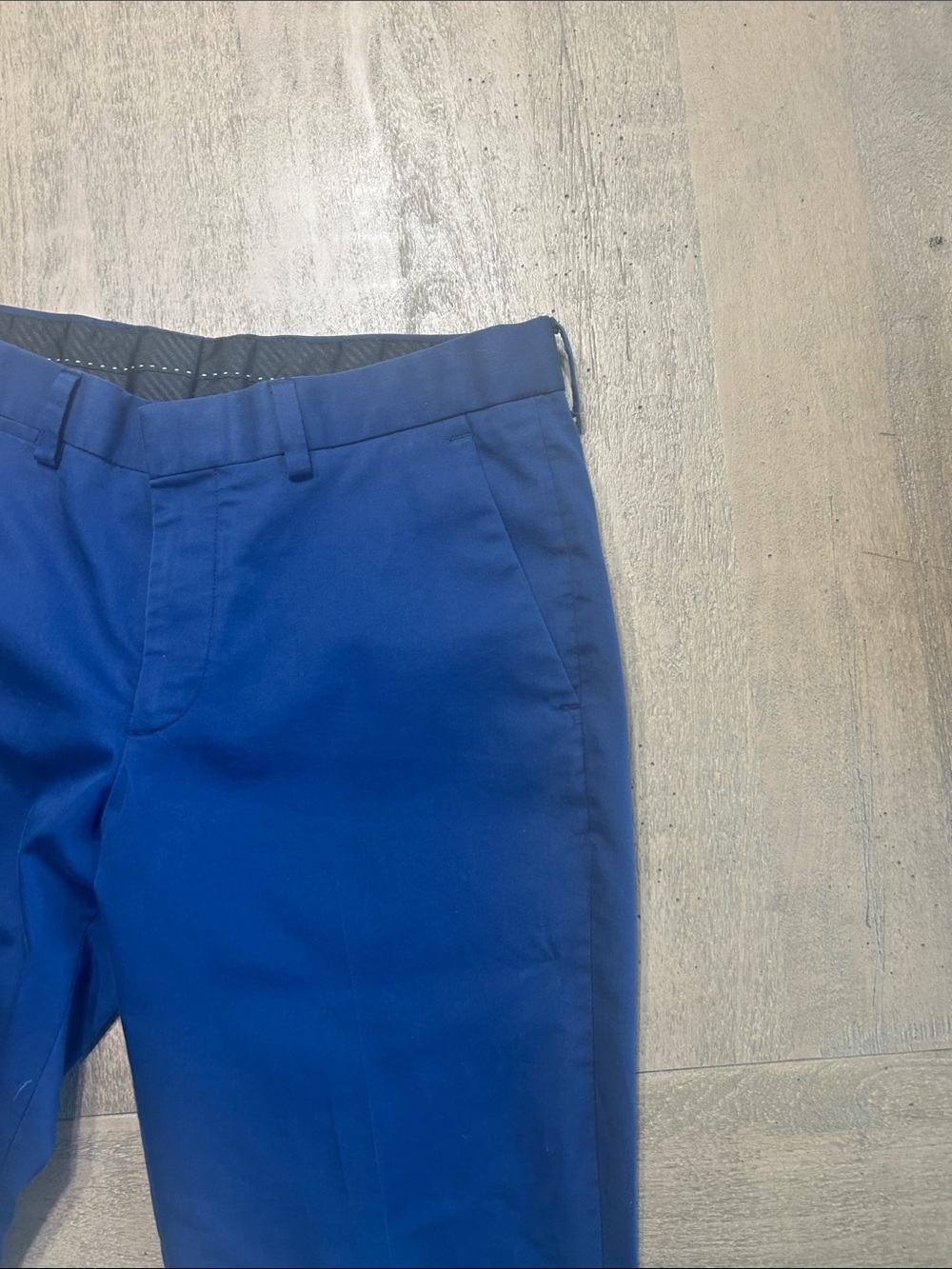 Express Men's Royal Blue Dress Pants - Picture 3 of 5